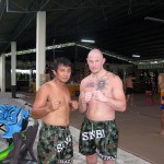 Tommy Blom and Sing at Sinbi Muay Thai