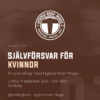 Självförsvar för kvinnor - 260919