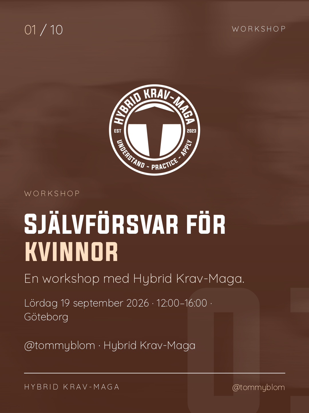 Självförsvar för kvinnor - 260919